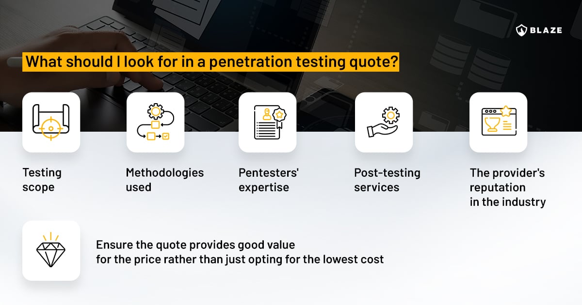 What to look for in a penetration test quote?