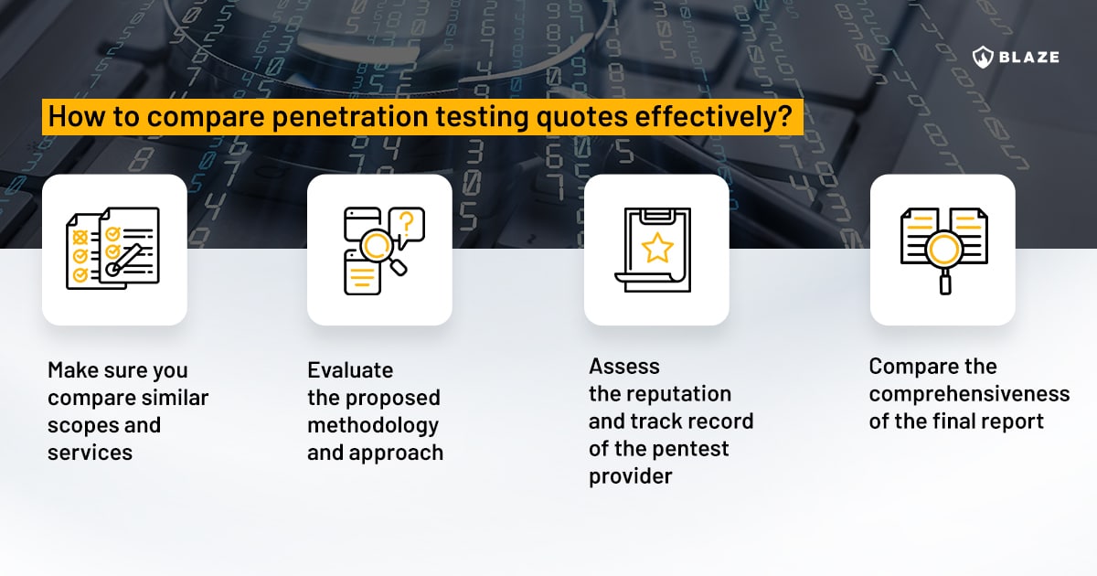 How to compare a penetration test quote effectively
