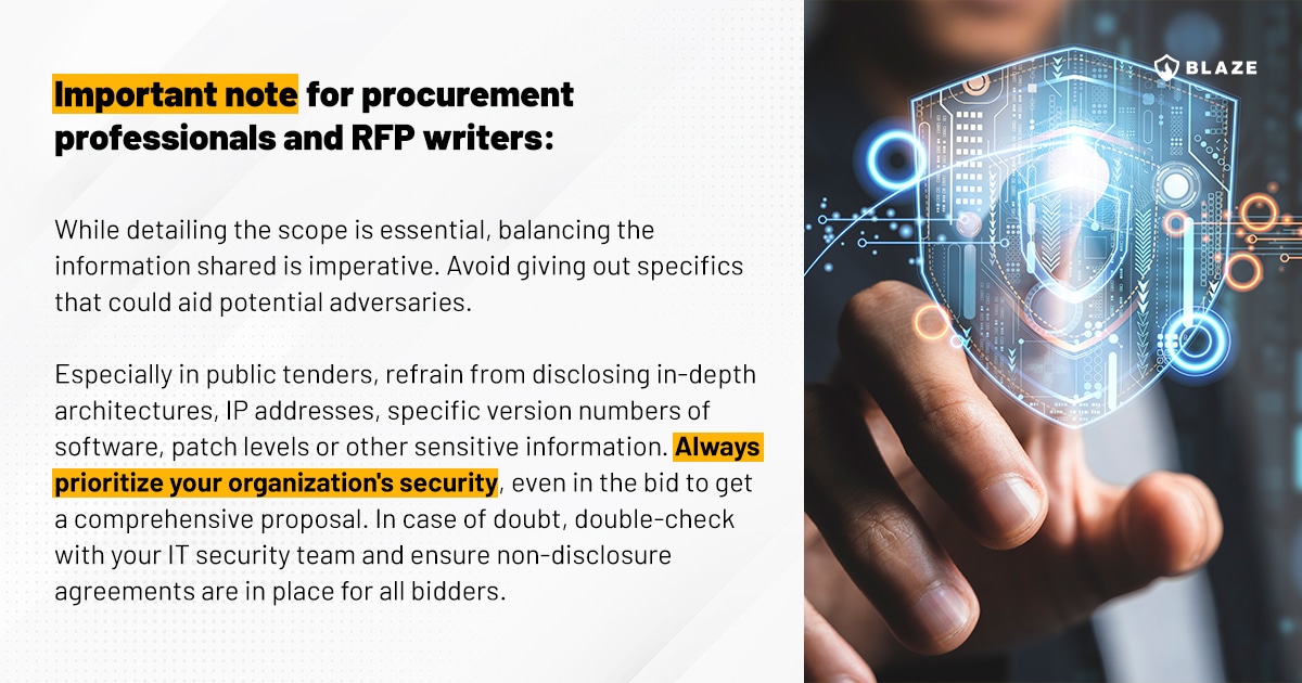 Security for RFP writing