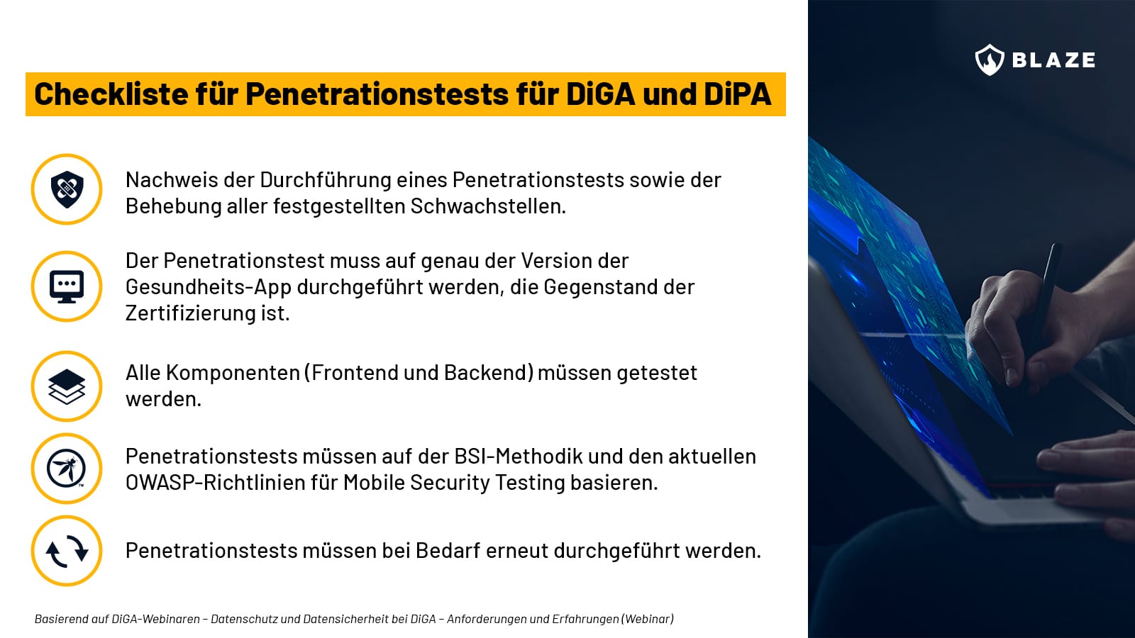 Checklist für DiGA und DiPA pentests